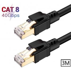 Cat8 3M 40Gbps S/ftp 2000MHz Yüksek Hızlı İnternet Kablosu 5215