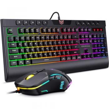 Onikuma Oyuncu Klavye Mouse Seti Onikuma G21 Rgb Siyah