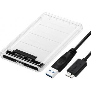 2.5 USB 3.0 Harici SSD Harddisk Şeffaf Taşınabilir HDD Kutusu 4266