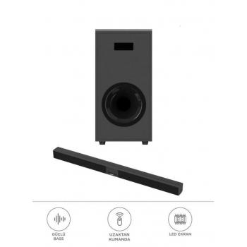 KTS-2035 Siyah 30 W Usb Tf Aux Girişli Subwoofer Soundbar
