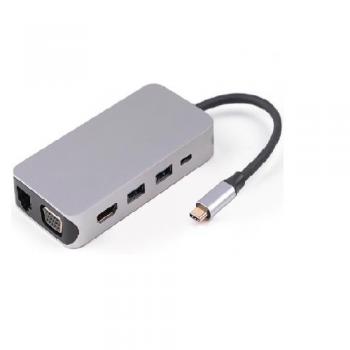 MULTİCOLOR MC-2110C 10 İN 1  TYPE-C TO HDMI+VGA+LAN+PD USB 3.0+TF+SD+USB-C