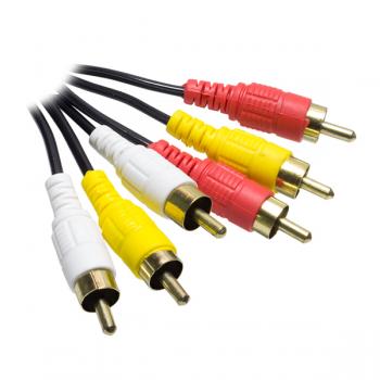 MULTİCOLOR MC-446  3 RCA + 3 RCA 1.5 METRE TOS TOS STANDART RCA KABLO