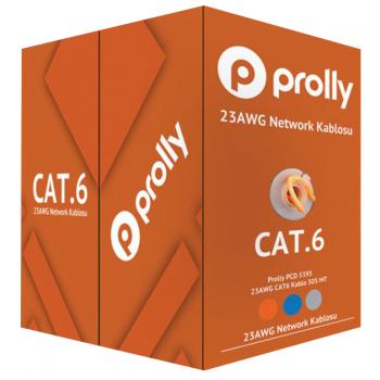 Prolly PCD 5394G CAT6 Kablo 305 MT GRİ KABLO