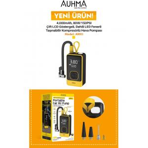 A9911 Taşınabilir Hava Pompası 150 Psı – Şarjlı Kompresör – LCD Ekran – 4000MAH