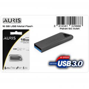 AURIS  16 GB Metal Flash Bellek USB 3.0