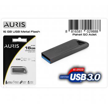 AURIS  16 GB Metal Flash Bellek USB 3.0