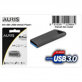AURIS  64 GB Metal Flash Bellek USB 3.0