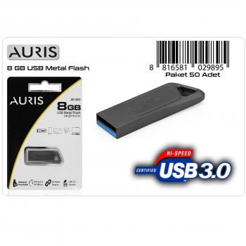 AURIS  8 GB Metal Flash Bellek USB 3.0