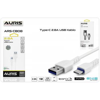 AURİS TYPE C USB KABLO 2.8A  ARS-CB08