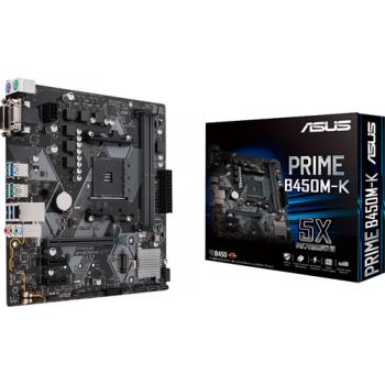 ASUS PRIME B450M-K AMD B450 Soket AM4 Ryzen DDR4 4400MHz(O.C) M2 USB3.1 Anakart