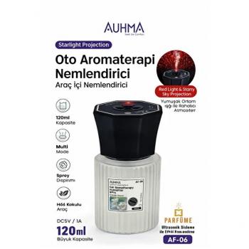 AUHMA Auhma Af-06 Araç İçi Hava Nemlendirici & Koku Makinesi Ebony Esansı – 120ml