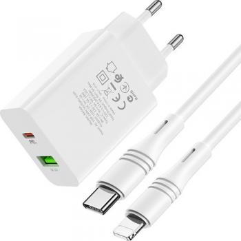 Borofone Apple iPhone Şarj Cihazı BA56A 18W Pd/usb, 20W Type-C To Type-C, Lightning Şarj