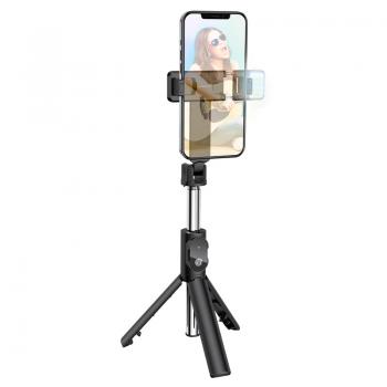 Borofone By8 Magic, 3.5-6.7 Inç Cep Telefonları Için Tripod Dolgu Işıklı Canlı Yayın Tutucu.