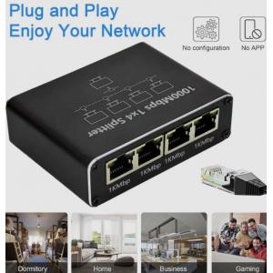 1000Mbps RJ45 Gigabit Ethernet Ayırıcı LAN Ağ İnternet 1'den 4'e Çıkış Adaptörü
