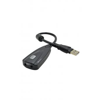 USB 7.1 SES KARTI SİYAH KABLOLU 4210