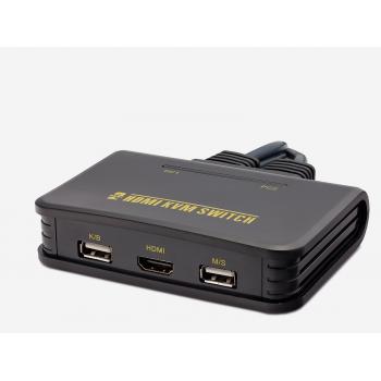 HADRON HD248 2 PORT USB HDMI KVM SWITCH