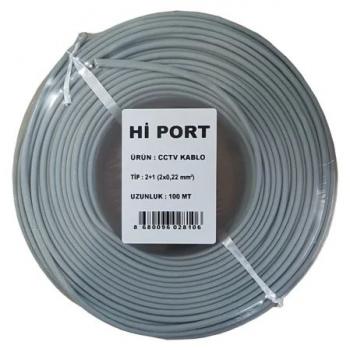 HİPORT 2+1 CCTV 2X0,22 KABLO 100 MT