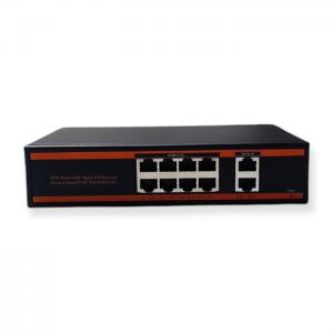 MULTICOLOR ND1P802LF 8 PORT 10/100POE 2 PORT 10/100 MEGABİT UPLİNK SWİTCH 150W