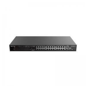 Reyee RG-ES126S-P 24 Portlu, 10/100 Fast Ethernet, 1 Gigabit Uplink,  24 Port PoE+ (370W)