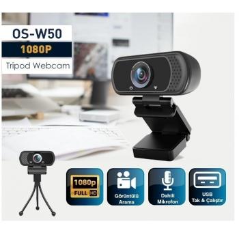 OS-W50 2MP 1080P FULL HD MIKROFONLU WEBCAM