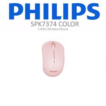 PHİLİPS SPK7374  2.4GHZ  800/1200/1600DPI KABLOSUZ MOUSE PEMBE