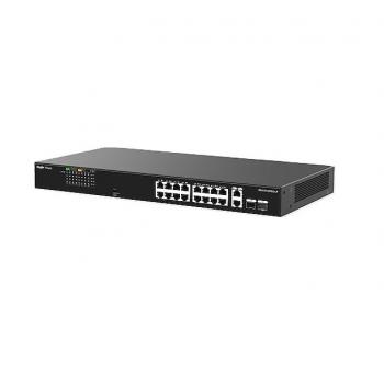 Reyee RG-ES118FGS-LP 18 Portlu, 10/100 Ethernet, Tak Çalıştır , 2 Gigabit Combo, 16 Port PoE+ (120W)
