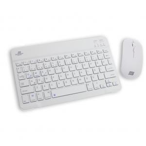 Steep Solid Magic Şarjlı Bluetooth Klavye - Mouse Set (Beyaz TR) STEEPKM1W