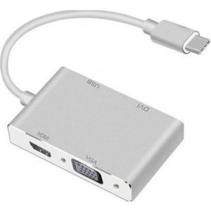 TSI-ALFAİS 4498 USB 3.1 TYPE-C TO HDMI VGA DVI USB 3.0 ÇEVİRİCİ