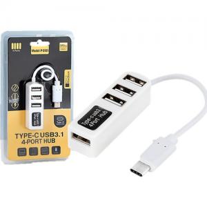 TYPE C USB 3.1 ÇOKLAYICI ADAPTÖR ÇEVİRİCİ 4 PORT