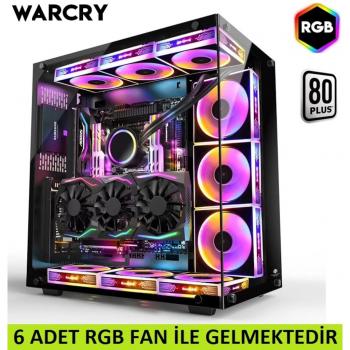 GAMEPOWER WARCRY GAMING MID ATX KASA 6 ARGB FAN+RGB MODÜL GAMER KASA