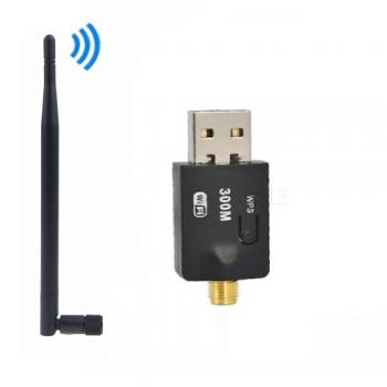 11124 USB ANTENLİ WPS TUŞLU WİRELESS ADAPTÖR