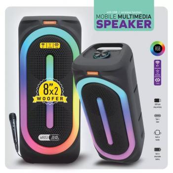 WRS153 RGB BLUETOOTH MİKROFONLU SPEAKER